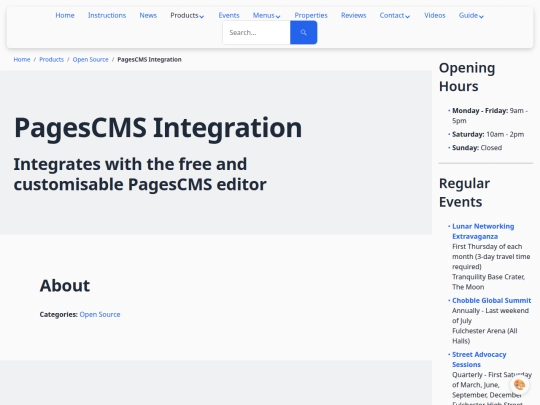 products/pagescms-integration screenshot