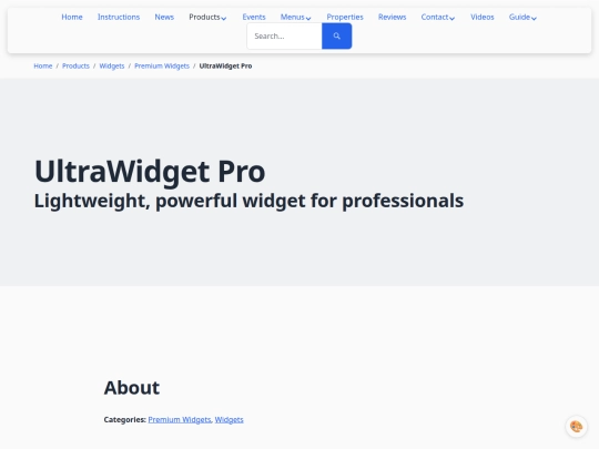products/ultrawidget-pro/reviews screenshot