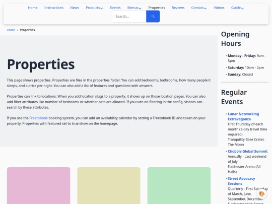 properties screenshot