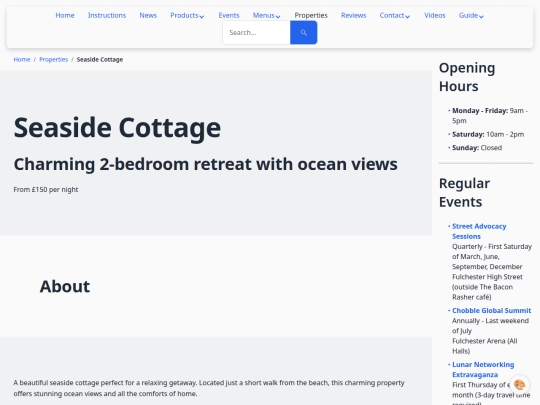 properties/seaside-cottage screenshot