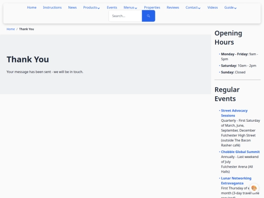 thank-you screenshot
