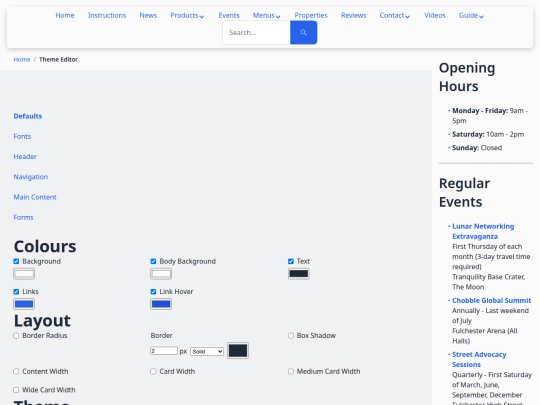 theme-editor screenshot