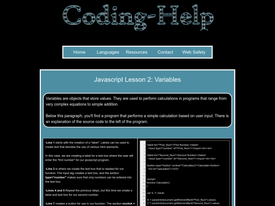 javascript lesson 2 screenshot