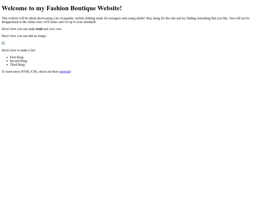 fashionBoutique screenshot