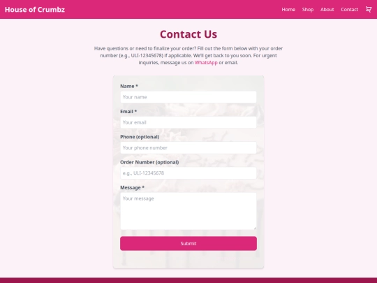 contact screenshot