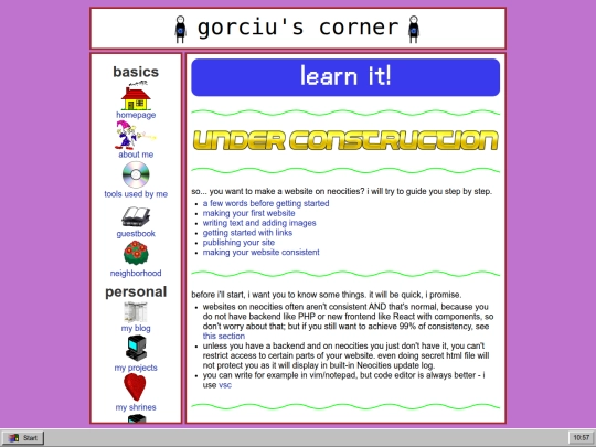 learn screenshot