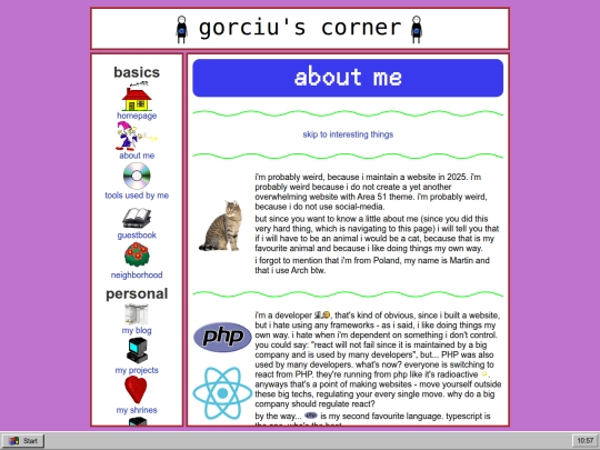 old-about screenshot
