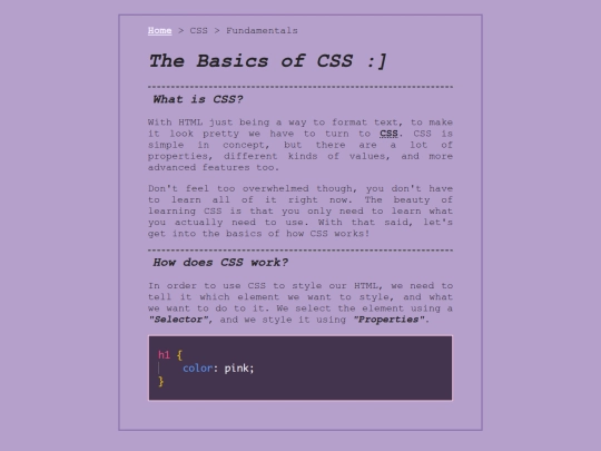 CSS screenshot