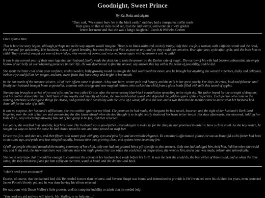 glxii/goodnightsweetprince screenshot