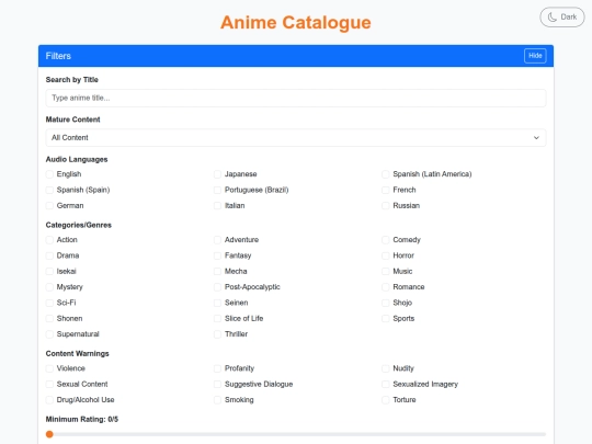 index screenshot