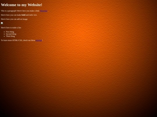 menu screenshot