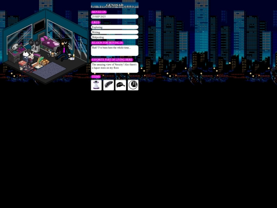 Apartment Webring/GenoRoom screenshot