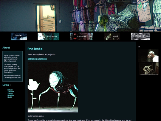 ProjectsPage screenshot