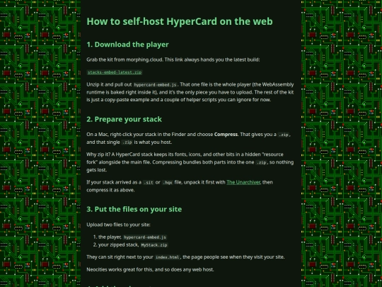how-to-hypercard-on-the-web screenshot