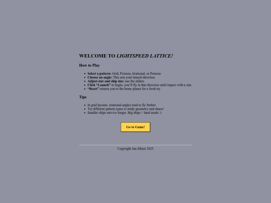 html/games/lightspeed_lattice screenshot