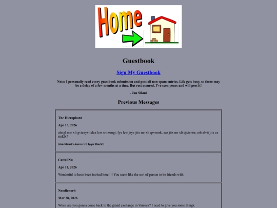 html/guestbook screenshot
