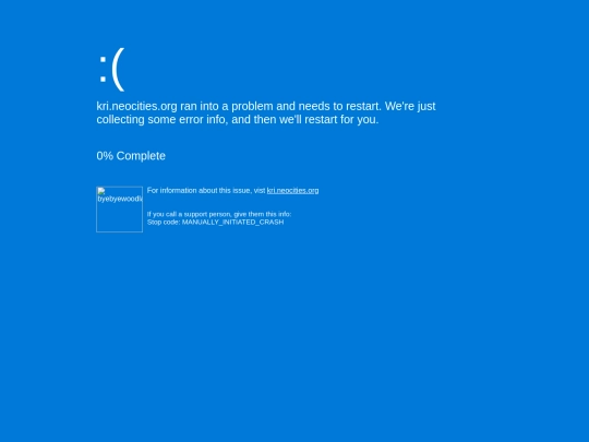 BSoD screenshot