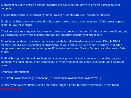OldBSoD screenshot
