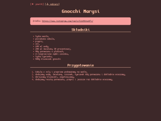 przepisy/gnocchi-marysi screenshot