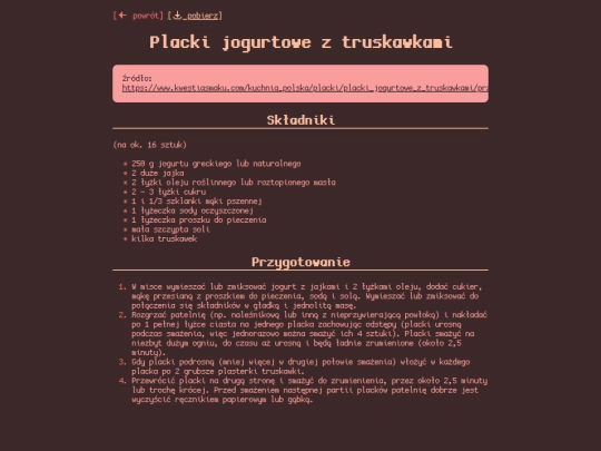 przepisy/placki-jogurtowe-z-truskawkami screenshot