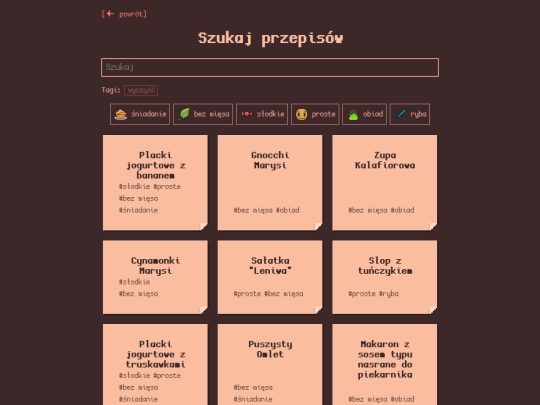 przepisy/szukaj screenshot