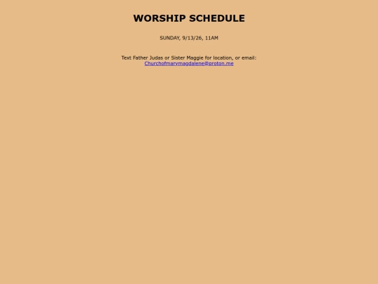 worshipSchedule screenshot