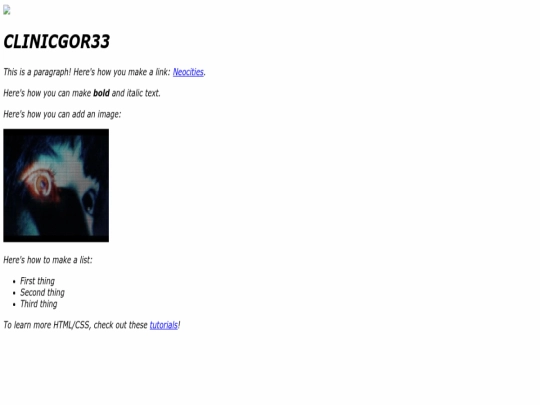 index screenshot