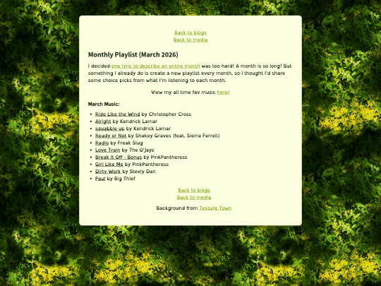 blogs/marchmusic screenshot