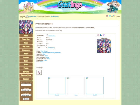 goatlings/profile screenshot