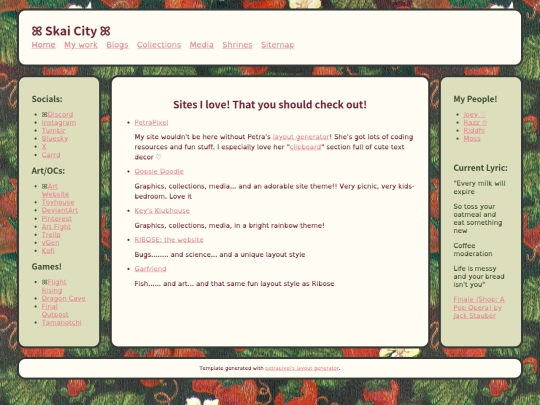 sites screenshot