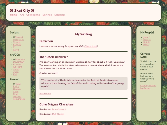 writing screenshot