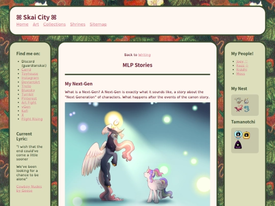 writing/mlpstories screenshot