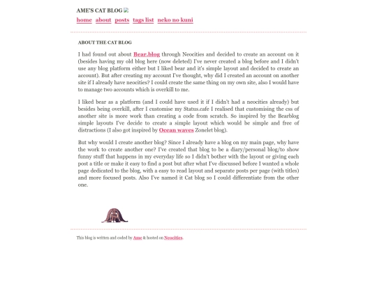 blog/about screenshot