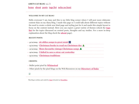 blog/home screenshot