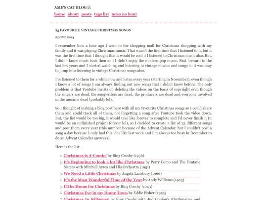 blog/posts/xmas-songs screenshot