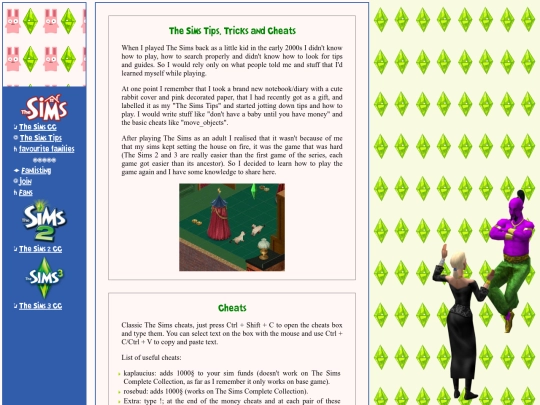 sims/simstips screenshot
