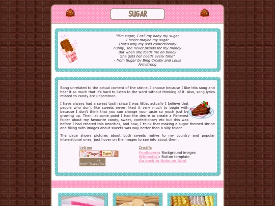 sweets/home screenshot