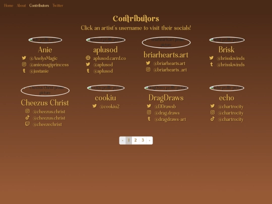 artists screenshot