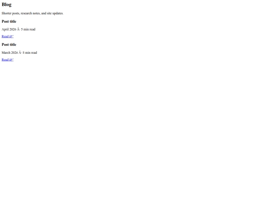 templates/blog screenshot