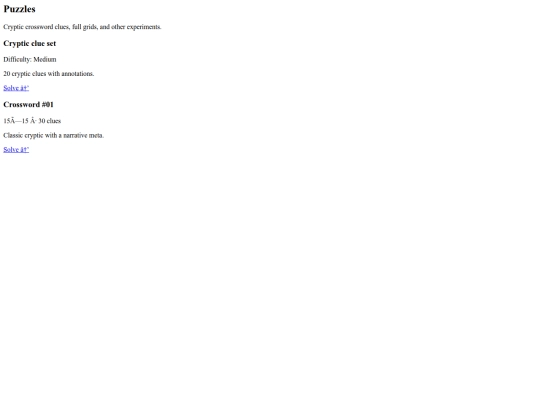 templates/puzzles screenshot