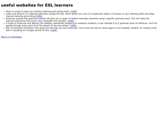 ESL.LINKS screenshot