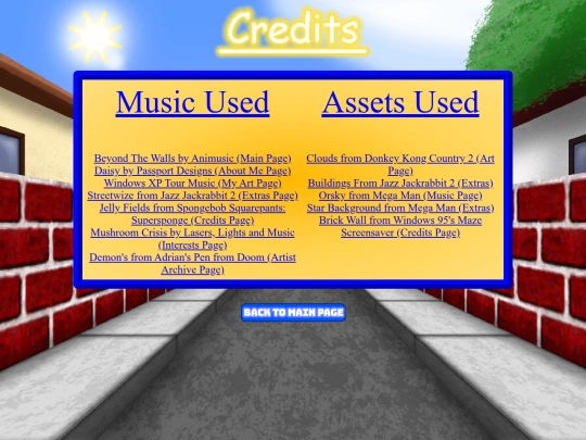 Credits screenshot