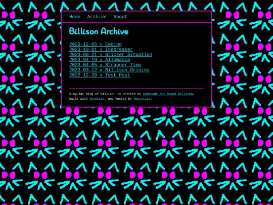 billison_blog/archive screenshot