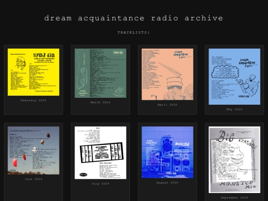 tracklists screenshot