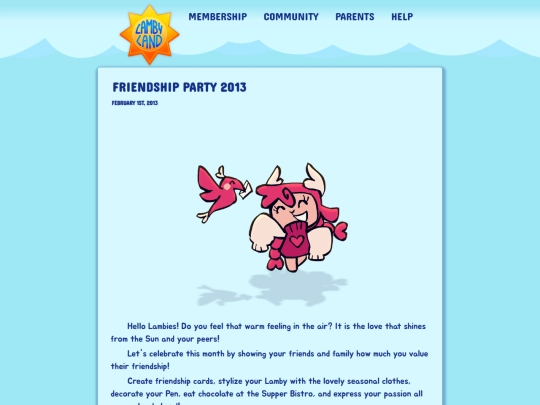 community/friendship_party_2013 screenshot