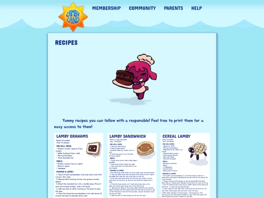 community/recipes screenshot