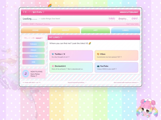 links screenshot