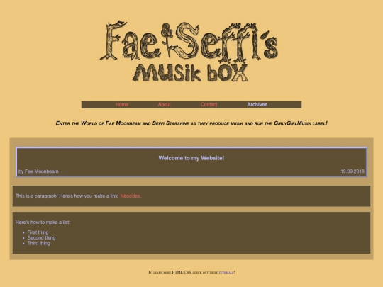 archives screenshot