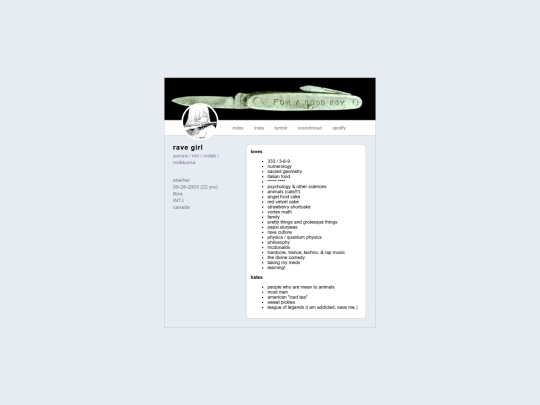 index screenshot