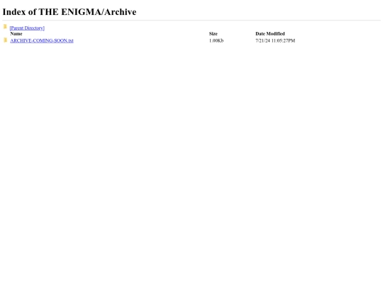 Contents/Archive/Index screenshot